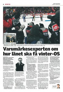 Swedish winter Olympic bid.